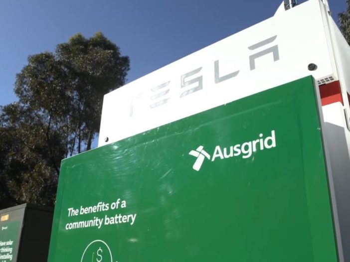 tesla community battery ausgrid